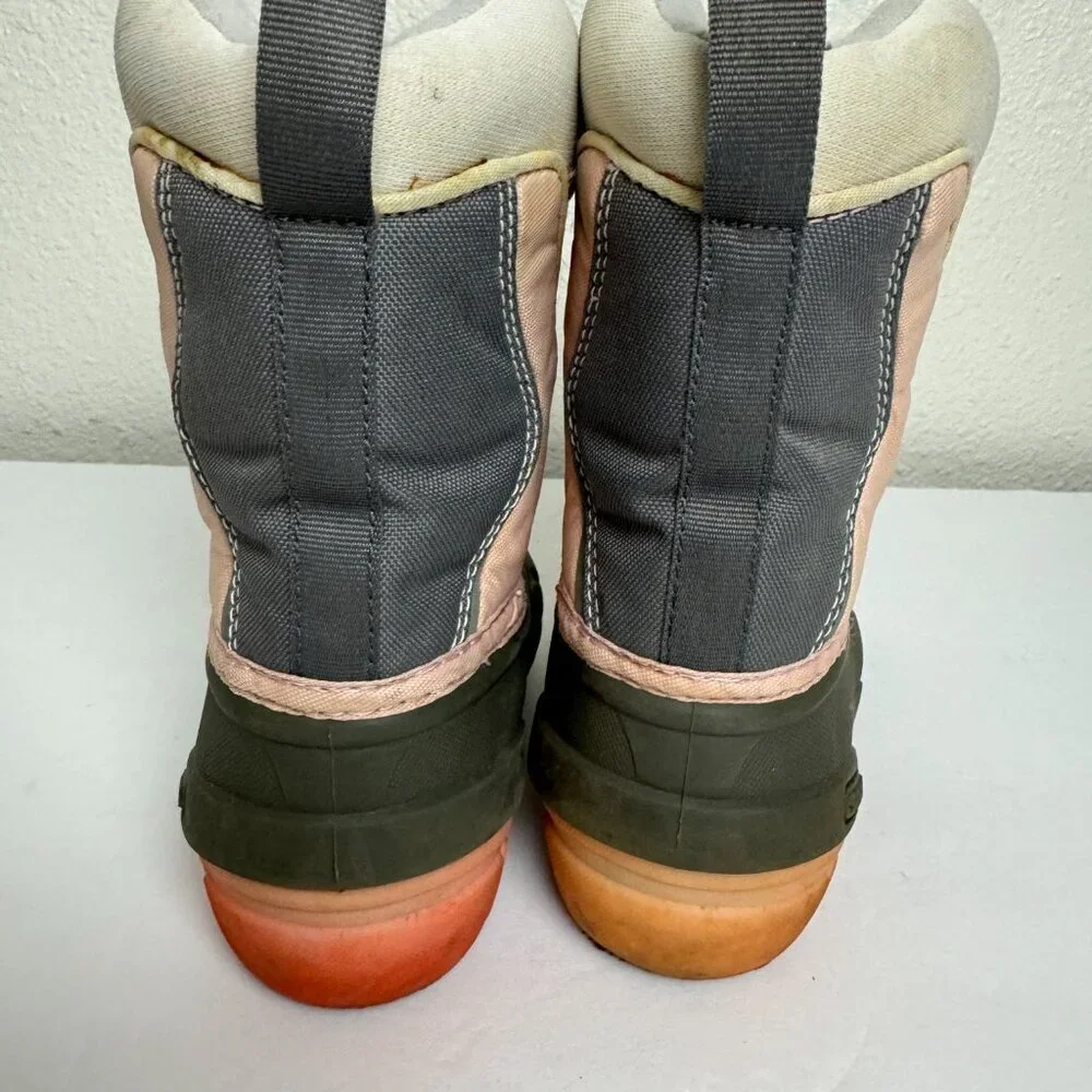 Sorel Snow Patrol Insulated Winter Warm Snow Boots Front Zip Girl's Sz 8